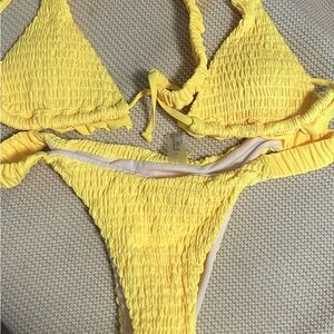 SHEIN Yellow Bikini Set